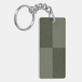 Moss Green Check Pattern Sleutelhanger – (Voorkant Links)
