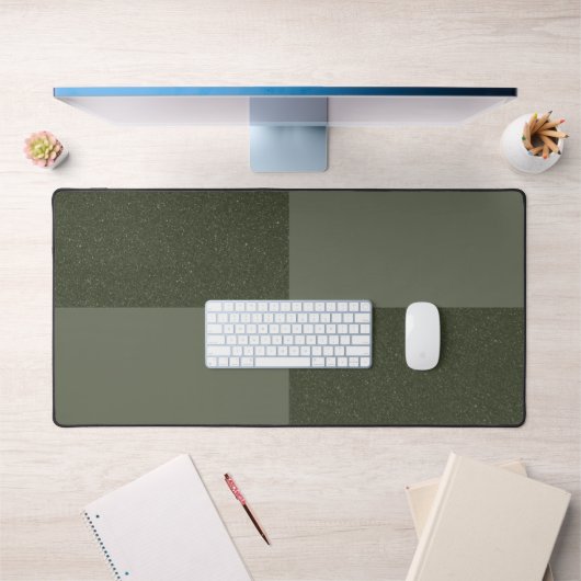 Moss Green Checker Texture Desk Mat - Personnalisa (Bureau 1)