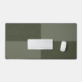 Moss Green Checker Texture Desk Mat - Personnalisa (Clavier et souris)