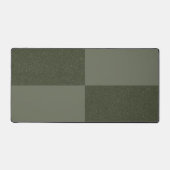 Moss Green Checker Texture Desk Mat - Personnalisa (Recto)