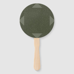 Moss Green Corner Accent Aangepaste ventilatoren Handwaaier