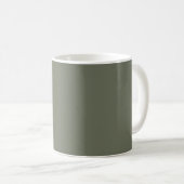 Moss Green Custom Coffee Mug (Devant droit)