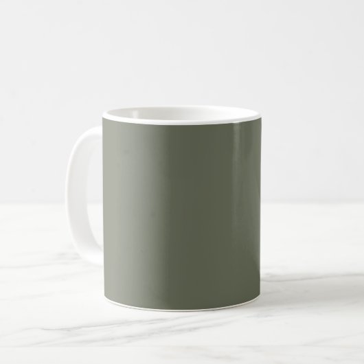 Moss Green Custom Coffee Mug (Devant gauche)
