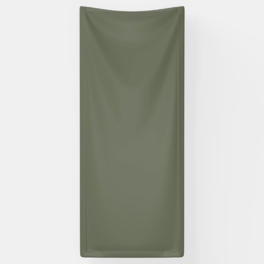 Moss Green Custom Fabric Banner (Verticaal)