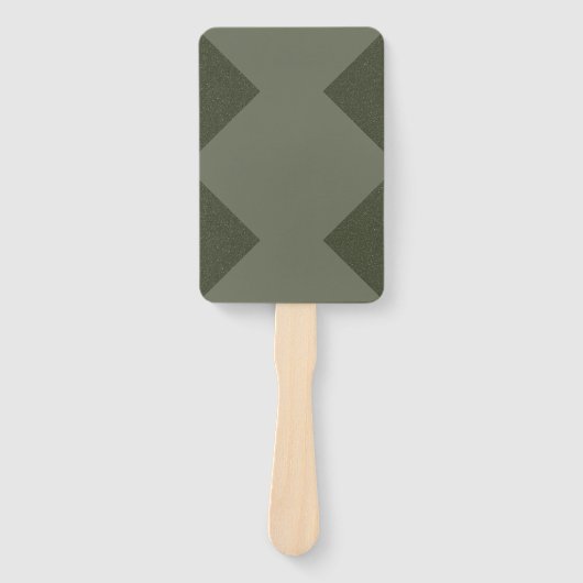 Moss Green Custom Paddle Fans Handwaaier (Voorkant)