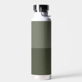 Moss Green Custom Waterfles – Modern Split (Links)