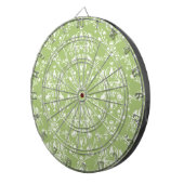 Moss Green Damask Dartbord (Voorkant Rechts)
