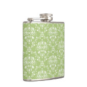 Moss Green Damask Heupfles (Rechts)