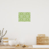 Moss Green Damask Poster (Keuken)
