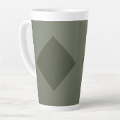 Moss Green Diamond Latte Mok (Linkerhoek)