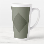 Moss Green Diamond Latte Mok (Rechts)