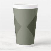Moss Green Diamond Latte Mug (Devant)