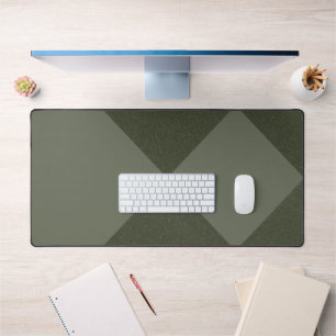 Moss Green Diamond Minimalist Desk Mat – Aanpassen