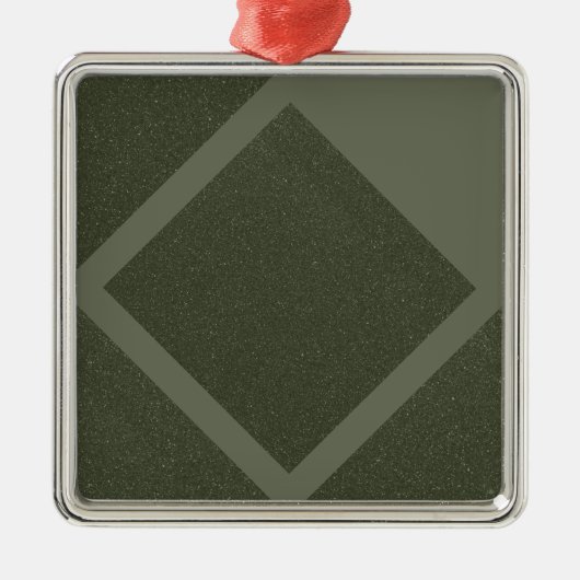 Moss Green Double Diamond Ornament (Voorkant)