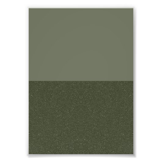 Moss Green Dual Tone Fotovergroting – Aanpassen Foto Afdruk (Voorkant)