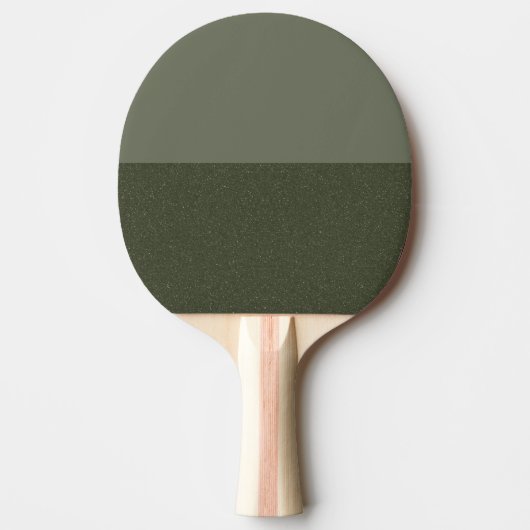 Moss Green Dual-Tone Ping Pong Paddle – Aanpassen Tafeltennisbatje (Voorkant)