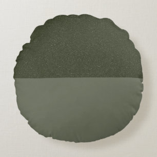 Moss Green Dual-Tone Ronde Kussen – 