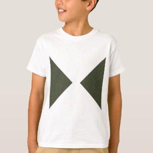 Moss Green Duo Driehoek T-shirt - T-shirt
