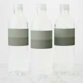 MOSS Green Duo Waterflesetiket Waterfles Etiket (Flessen)