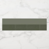 MOSS Green Duo Waterflesetiket Waterfles Etiket (Enkel label)