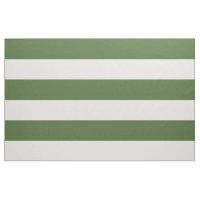 Moss Green en Ivory Wide Stripes op grote schaal