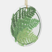 Moss Green Fern Keramisch Ornament (Rechts)