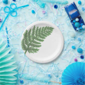 Moss Green Fern Papieren Bordje (Feest)