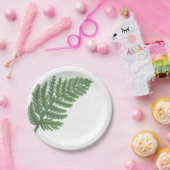Moss Green Fern Papieren Bordje (Feest)