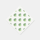 Moss Green Fern waterverf botanisch Servetten (Hoek)