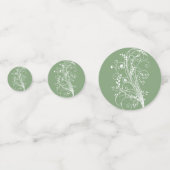 Moss Green Flourd Mariage Confetti (Derrière)