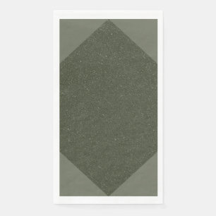 Moss Green Geometrische Custom Servet –