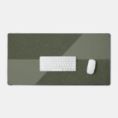 Moss Green Geometry Split Desk Mat - Personnalisab (Clavier et souris)