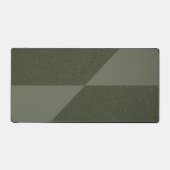 Moss Green Geometry Split Desk Mat - Personnalisab (Recto)