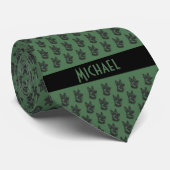 Moss Green German Shepherd Stropdas (Opgerold)