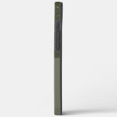  Moss Green Glitter iPhone Case (Achterkant / Links)