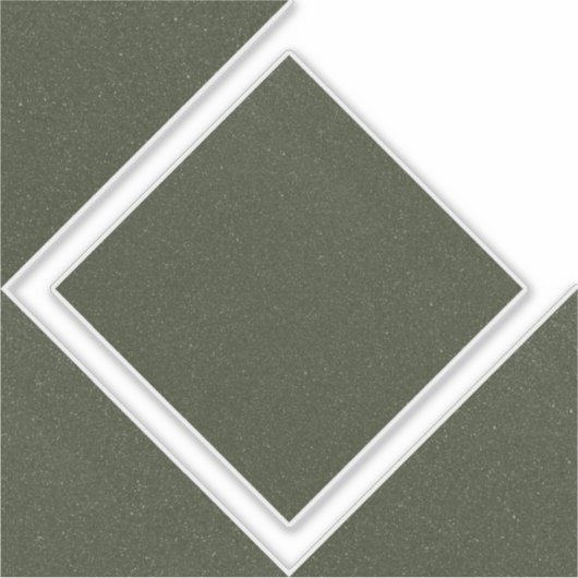 Moss Green Hollow Diamond Vinyl Sticker (Voorkant)