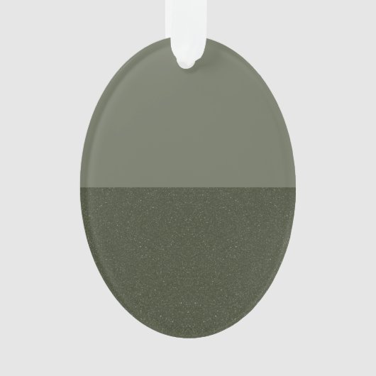 Moss Green Horizontale Split Acryl Ornament (voorkant)