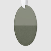 Moss Green Horizontale Split Acryl Ornament (voorkant)
