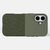 Moss Green iPhone 16 Coque à deux tons - Personnal (Verso (horizontal))