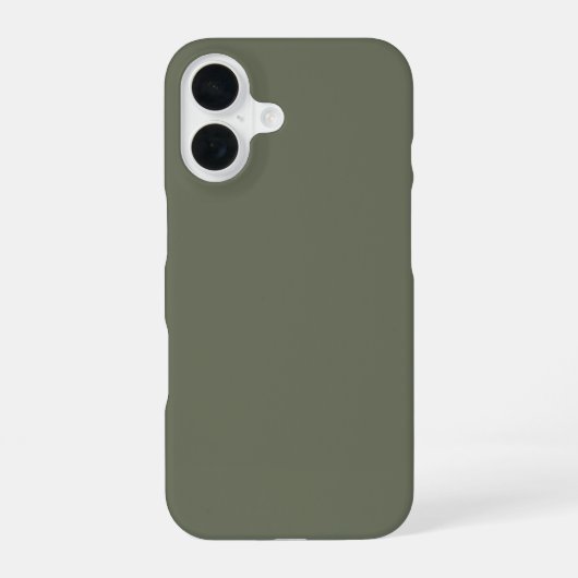 Moss Green iPhone 16 Coque personnalisable (Verso)