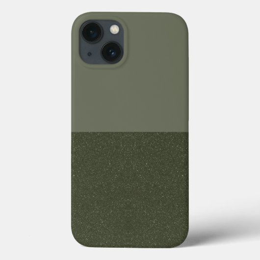 Moss Green iPhone 2 Tons 13 Coque - Personnalisabl (Verso)