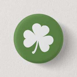 Moss Green met Irish Shamrock Ronde Button 3,2 Cm
