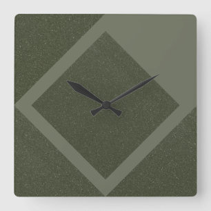 Moss Green Minimal Diamond Wall Klok