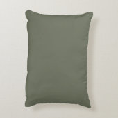 Moss Green Minimalist Accent Coussin - Personnalis (Dos(Vertical))