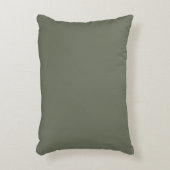 Moss Green Minimalist Accent Coussin - Personnalis (Devant(Vertical))