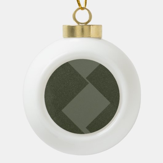Moss Green Minimalist Ornement de vacances (Devant)
