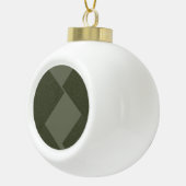 Moss Green Minimalist Ornement de vacances (Droite)