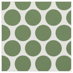 Moss Green Mod Stippen Stof