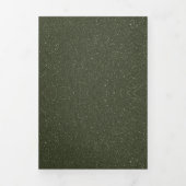 Moss Green Noise Effect Trifold Uitnodigen – Aanpa Drieluik Uitnodiging (Cover)