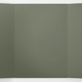 Moss Green Noise Effect Trifold Uitnodigen – Aanpa Drieluik Uitnodiging (Binnenkant midden)